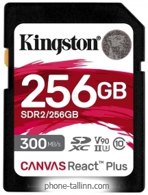 Kingston Canvas React Plus SDXC 256GB