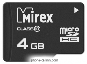 Mirex microSDHC 13612-MC10SD04 4GB