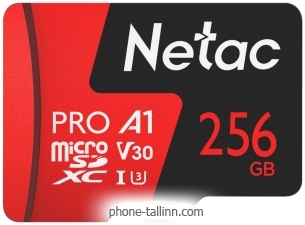 Netac MicroSDXC 256GB V30/A1/C10 Netac P500 Extreme Pro  