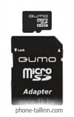 Qumo microSDHC class 10 8GB + SD adapter