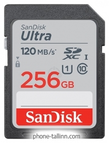 SanDisk Ultra SDXC Class 10 UHS-I 120MB/s 256GB