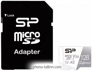 Silicon Power Superior microSDXC SP128GBSTXDA2V20SP 128GB + SD adapter