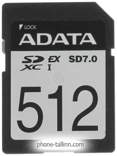 ADATA Premier Extreme SDXC SD 7.0 512GB ASD512GEX3L1-C