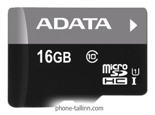 ADATA Premier microSDHC Class 10 UHS-I U1 16GB + SD adapter