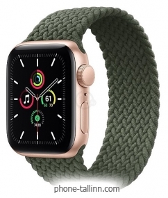 Apple Watch SE GPS 40mm Aluminum Case with Braided Solo Loop