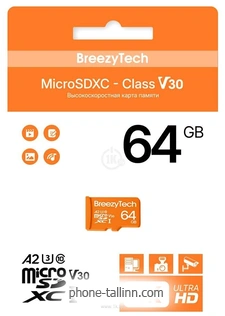 BreezyTech Ultra microSDXC Class 10/A2/V30 64GB ( )