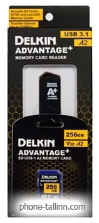Delkin Devices Advantage+ SD Reader and Card Bundle SDXC 256GB
