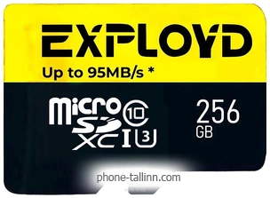 Exployd Premium Series microSDXC 256GB EX256GCSDXC10UHS-1-ELU3 W/A-AD