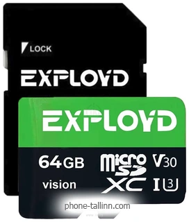 Exployd Vision microSDXC 64GB EX64GCSDXC10-U3-V30 ( )