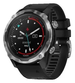 Garmin Descent Mk2 stainless steel with silicone band