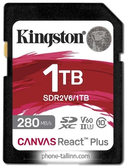 Kingston Canvas React Plus V60 SDXC 1TB