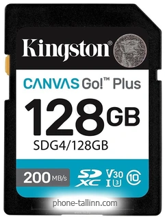 Kingston Canvas Go! Plus SDXC 128GB SDG4/128GB