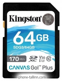 Kingston Canvas Go! Plus SDXC 64GB