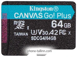 Kingston Canvas Go! microSDXC 64GB SDCG4/64GB ( )