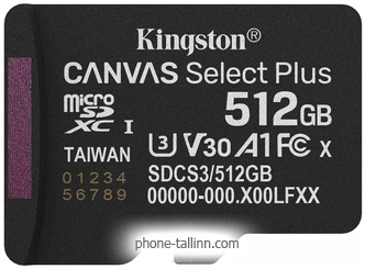Kingston Canvas Select Plus microSDXC 512GB SDCS3/512GBSP