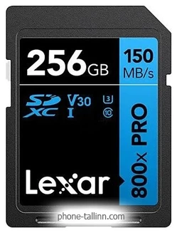 Lexar High-Performance 800x Pro SDXC LSD0800P256G-BNNNG 256GB