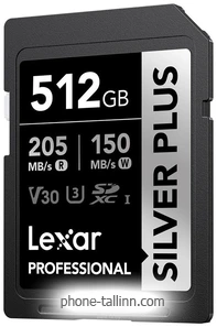 Lexar Professional SILVER PLUS SDXC LSDSIPL512G-BNNNG 512GB