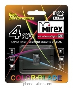Mirex microSDHC Class 4 4GB