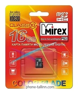 Mirex microSDHC Class 10 16GB