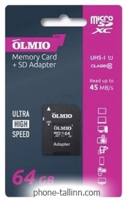 Olmio microSDXC 64GB UHS-I U3