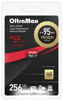 OltraMax Premium Series microSDXC 256GB OM256GCSDXC10UHS-1-PRU3 W