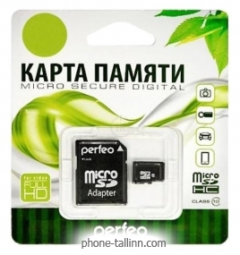 Perfeo microSDHC Class 10 32GB +  [PF32GMCSH10A]