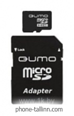 Qumo microSDHC class 10 16GB + SD adapter