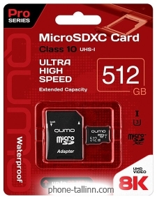 Qumo microSDXC QM512GMICSDXC10U3 512GB