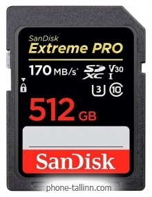 SanDisk Extreme Pro SDXC UHS Class 3 V30 170MB/s 512GB