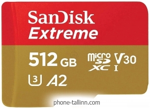 SanDisk Extreme microSDXC SDSQXAV-512G-GN6MN 512GB