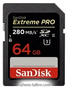 Sandisk Extreme PRO SDXC UHS-II 280MB/s 64GB