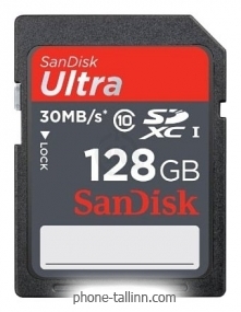 Sandisk Ultra SDXC Class 10 UHS-I 30MB/s 128GB