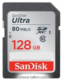 Sandisk Ultra SDXC Class 10 UHS-I 80MB/s 128GB