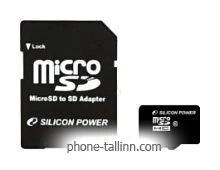 Silicon Power micro SDHC Card 32GB Class 10 + SD adapter