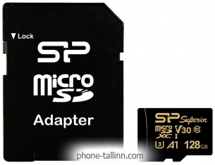 Silicon Power Superior Golden A1 microSDXC SP128GBSTXDV3V1GSP 128GB