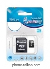 SmartBuy microSDHC Class 10 4GB + SD adapter