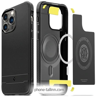 Spigen Rugged Armor MagFit iPhone 14 Pro Max ACS04812 (matte black)