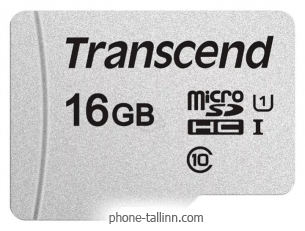 Transcend microSDHC 300S 16GB + 