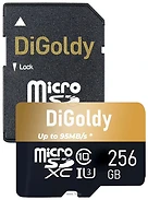 DiGoldy Extreme Pro microSDXC 256GB DG256GCSDXC10UHS-1-ElU3 W