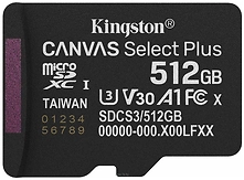 Kingston Canvas Select Plus microSDXC 512GB SDCS3/512GBSP