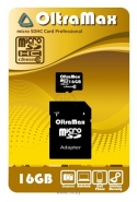 OltraMax microSDHC Class 10 16GB + SD adapter
