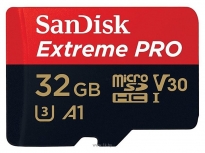 SanDisk Extreme Pro microSDHC Class 10 UHS Class 3 V30 A1 100MB/s 32GB + SD adapter