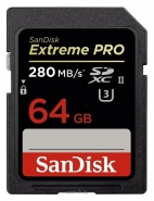 Sandisk Extreme PRO SDXC UHS-II 280MB/s 64GB