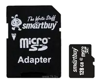 SmartBuy microSDXC Class 10 128GB + SD adapter