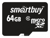 SmartBuy microSDXC (Class 10) 64GB + SD- (SB64GBSDCL10-01)