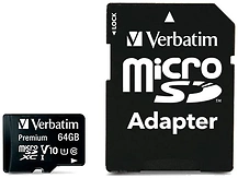 Verbatim Premium 44084 64GB + SD adapter