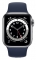Apple Watch Series 6 GPS + Cellular 40mm Stainless Steel Case with Sport Band