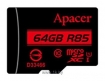 Apacer microSDXC Card Class 10 UHS-I U1 (R85 MB/s) 64GB